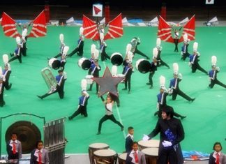 The Pattaya school marching band gives an award winning performance.